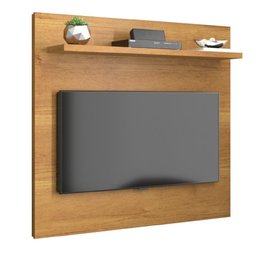 Painel para Tv de até 32 Polegadas com Prateleira Yan Cinamomo Patrimar - 1 Painel para Tv de até 32 Polegadas com Prateleira Yan Cinamomo Patrimar - 1