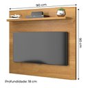 Ver imagem 3 de Painel para Tv de até 32 Polegadas com Prateleira Yan Cinamomo Patrimar