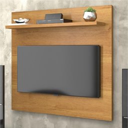 Painel para Tv de até 32 Polegadas com Prateleira Yan Cinamomo Patrimar - 2 Painel para Tv de até 32 Polegadas com Prateleira Yan Cinamomo Patrimar - 2