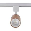 Ver imagem 2 de Spot Direcionável para Trilho Eletrificado Nordecor Holzi Mr16 Gu10 Bivolt Imbuia / Branco 6603