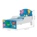 Ver imagem 3 de Mini Cama Fun Fundo do Mar Peixes Infantil com Colchão