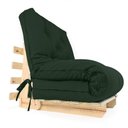 Ver imagem 1 de Sofa Cama Solteiro Futon Dobrável Verde Militar