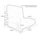 Ver imagem 4 de Sofa Cama Solteiro Futon Dobrável Verde Militar