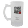 Caneca Chopp Reta Fosca Emoji Beber Hoje 450 ml - 1