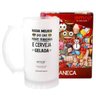 Caneca Chopp Reta Fosca Emoji Cerveja Gelada 450ml - 1