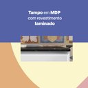 Ver imagem 4 de Balcão de Cozinha de Aço Triplo com Tampo Rose Multimóveis CR6090 Branco