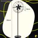 Ver imagem 5 de Luminária de Chão Vintage Retrô Preto Ref: Lt-271-ch - Luxtek