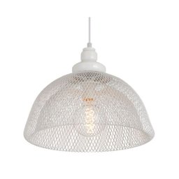 Luminária Pendente Aramado Renda Cupi Branca Ref: Lt-171a-br - Luxtek - 1