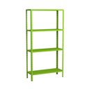 Ver imagem 1 de Estante Aço 4 Prateleiras Livros Cozinha Quarto Eaf006 Verde