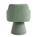 Ver imagem 4 de Cadeira de Jantar e Estar Living Jade Giratória Bouclé Verde Claro - Nexta Casa