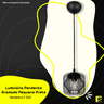 Luminária Pendente Aramado Pequeno Preto Ref: Lt-301 - Luxtek - 3
