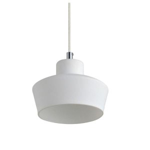 Luminária Pendente Vidro Branco Fosco Ref: Lt-222-b - Luxtek