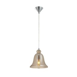 Luminária Pendente Vidro Fumê Soprano Ref: Lt-292v-f - Luxtek - 2