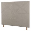 Ver imagem 1 de Cabeceira Cama Box Solteiro Cairo 90cm Suede Bege