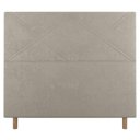 Ver imagem 4 de Cabeceira Cama Box Solteiro Cairo 90cm Suede Bege