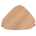 Ver imagem 3 de Mesa de Centro Orgânica Artesano 77 Cm (largura) em Mdp Hanover (mel) e Pés em Aço Preto