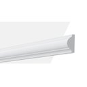 Ver imagem 1 de Boiserie Rodameio Poliestireno Branco 240x3,5cm
