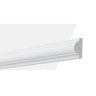 Boiserie Rodameio de Poliestireno 240x3,5cm Branco - 1