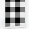 Papel de parede adesivo xadrez preto e branco banheiro - 3