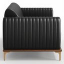 Ver imagem 6 de Sofá 210cm 3 Lugares Base Gold Molino D06 PU B-159 Preto - Mpozenato