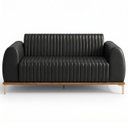 Ver imagem 5 de Sofá 210cm 3 Lugares Base Gold Molino D06 PU B-159 Preto - Mpozenato