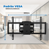 Suporte Articulado para Tv Led / Oled / Qled 37" até 70" com Peso até 45kg Ft-6448p - Fixatek - 8