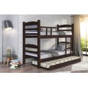 Ver imagem 1 de Treliche Beliche Reta com Cama Auxiliar Madeira Maciça cor Tabaco