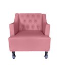 Ver imagem 2 de Sofá Divã + 2 Poltronas Capitonê para Consultório e Clínica Psicanálise - Veludo - Sv Decor:rosa