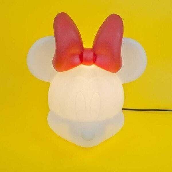 Luminária Abajur Minnie Mickey Mouse Disney Quarto Crianças - 3
