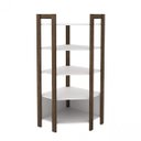 Ver imagem 3 de Closet Modulado Aberto 70,5x70,5cm com 5 Prateleiras Az1020 Tecno Mobili - Nogal/branco