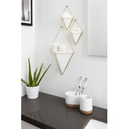 Vaso de parede Trigg (2 un) pequeno Branco - UMBRA - 5