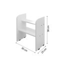 Ver mais imagens de Cama Infantil com 2 Baus Organizador e Escada Mdf Luna Plus Branco