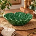 Ver imagem 3 de Saladeira Couve Verde com Nervura 29x8cm Bordallo Pinheiro