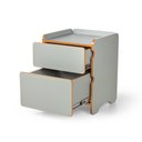 Ver imagem 5 de Mesa de Cabeceira 2 Gavetas 45cm Cindy - Verde