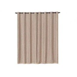 Cortina Blackout PVC com Tecido Voil xadrez 2,80M x 2,30M - 2