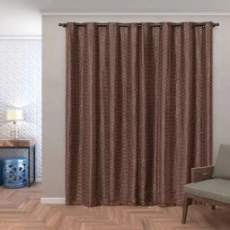 Cortina Blackout PVC com Tecido Voil xadrez 2,80M x 2,30M - 3