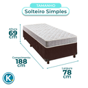 Ver imagem 3 de Cama Box + Colchão Solteiro Simples D23 D23 Inducol