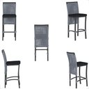 Ver imagem 5 de Mesa Bistro e 4 Banquetas Roma Preta Corda Náutica 12 Trama Original