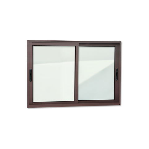Janela Alumínio Elite 2 Folhas Moveis 100 x 120 V.Liso Marrom Corten Brimak