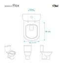 Ver imagem 2 de Assento Sanitário Decorado Flox Preto para Louça Fiori