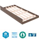 Ver imagem 2 de Cama de Solteiro com Auxiliar Rafaela Nogal/Branco