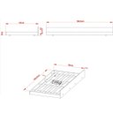 Ver imagem 4 de Cama de Solteiro com Auxiliar Rafaela Nogal/Branco