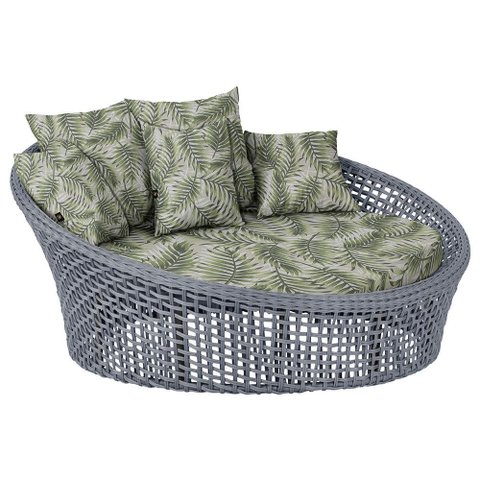 Chaise Hungria Alumínio Pintura Preta Corda Náutica E5 Trama Original