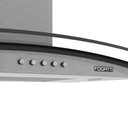 Ver imagem 6 de Coifa Fogatti de Parede Clean Vidro Curvo Kromanox 70cm