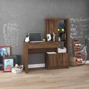 Ver imagem 1 de Escrivaninha Notebook com Estante 2portas 1gav Me4143 Tecno Mobili - Nogal