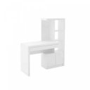Ver imagem 2 de Escrivaninha Notebook com Estante 2portas 1gav Me4143 Tecno Mobili - Branco