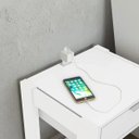 Ver imagem 2 de Mesa de Cabeceira 41cm com Tomada para Celular Az1016 Tecno Mobili - Branco