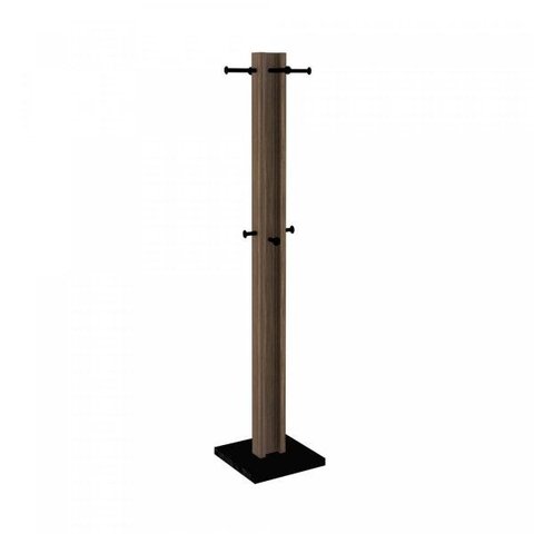 Closet Modulado Aberto 38,2cm com Cabideiro Az1018 Tecno Mobili - Nogal/preto