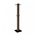 Ver imagem 1 de Closet Modulado Aberto 38,2cm com Cabideiro Az1018 Tecno Mobili - Nogal/preto