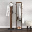 Ver imagem 1 de Cabideiro Mancebo 1 Arara 4 Ganchos Az1019 Tecno Mobili - Nogal/preto